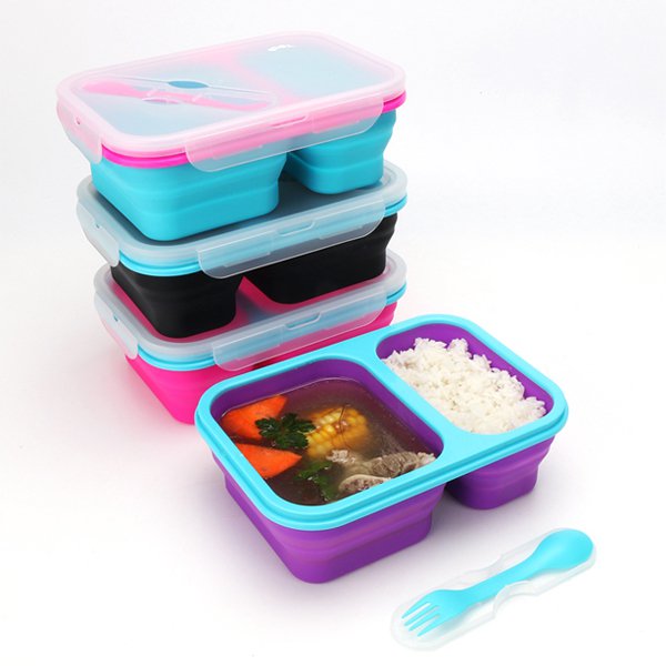 矽膠摺疊餐盒