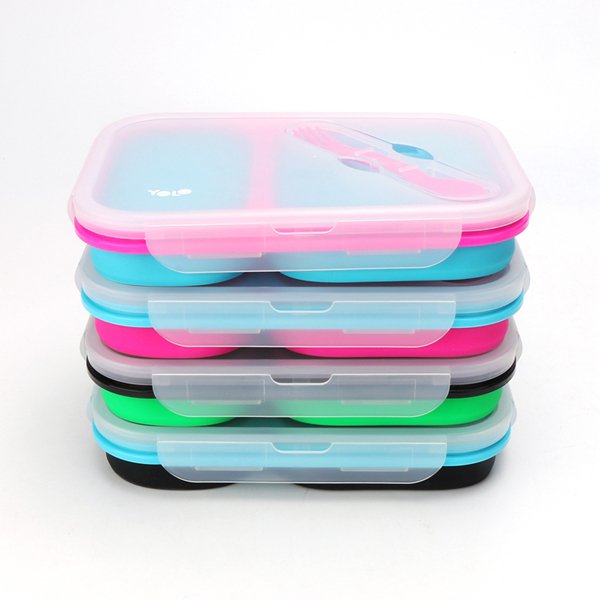 矽膠摺疊餐盒