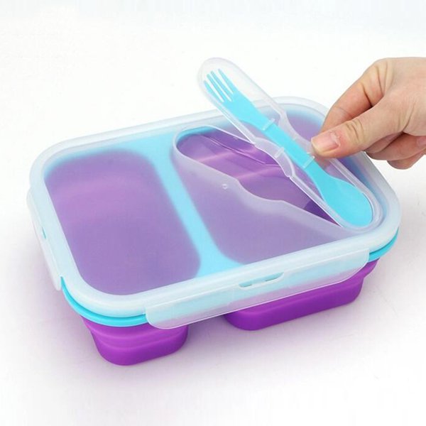 矽膠摺疊餐盒