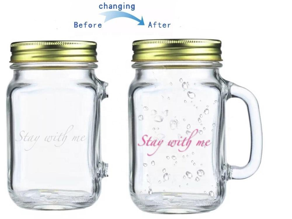 冷變色復古玻璃梅森罐杯