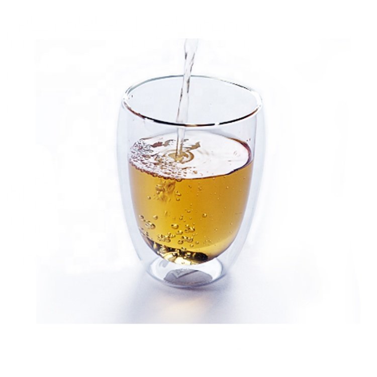 350ML雙層冷變色啤酒咖啡茶玻璃杯