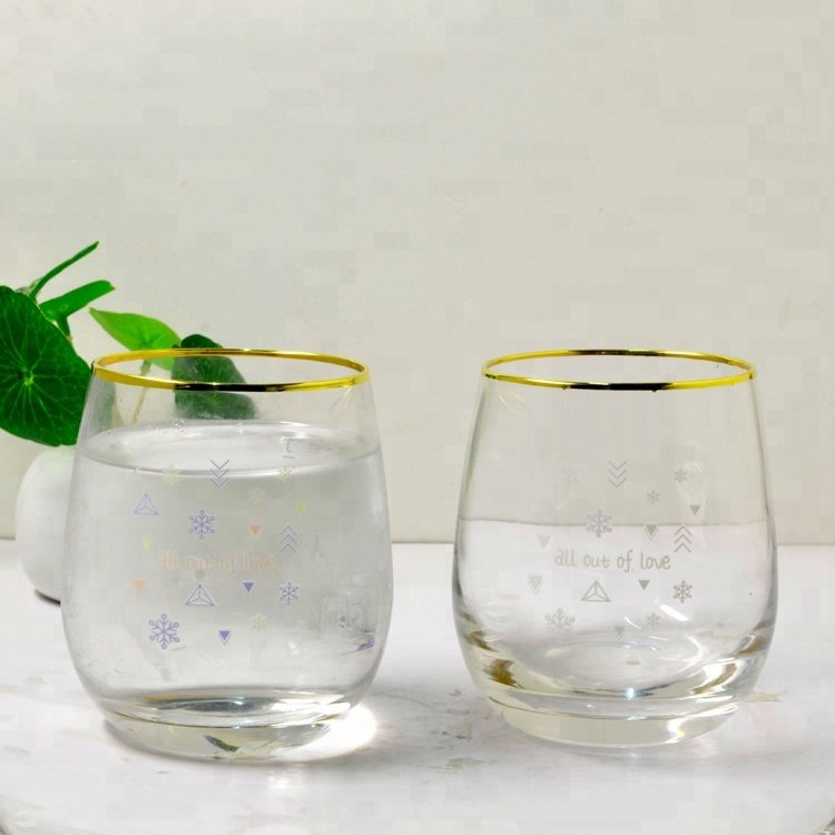 280ml金邊冷變色玻璃酒杯