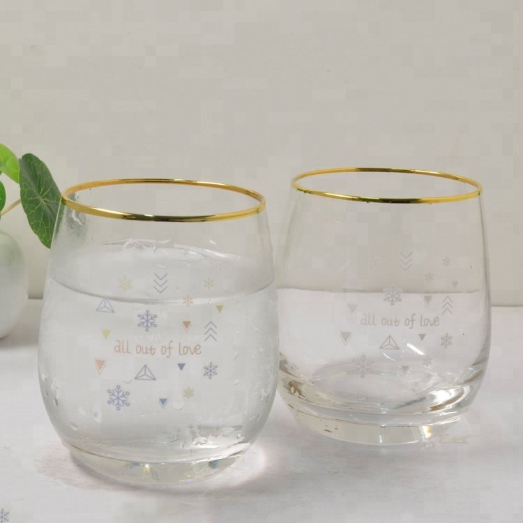 280ml金邊冷變色玻璃酒杯