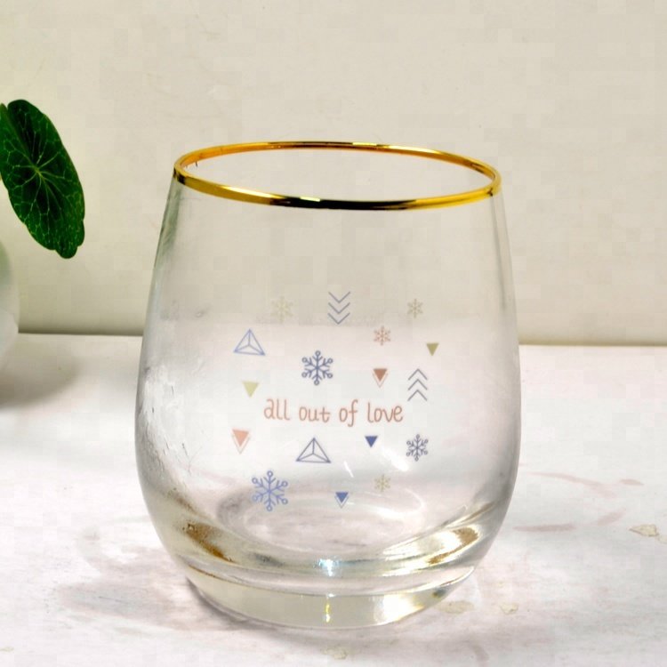 280ml金邊冷變色玻璃酒杯