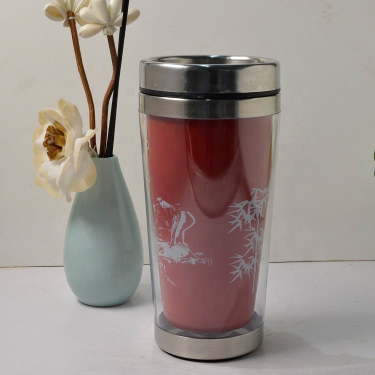 雙層變色不銹鋼水瓶保溫杯