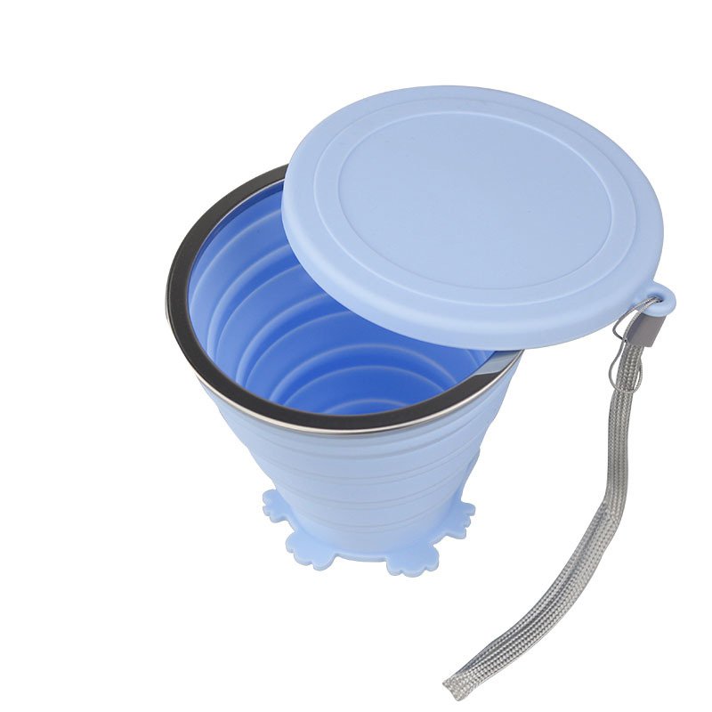 貓底矽膠折疊杯