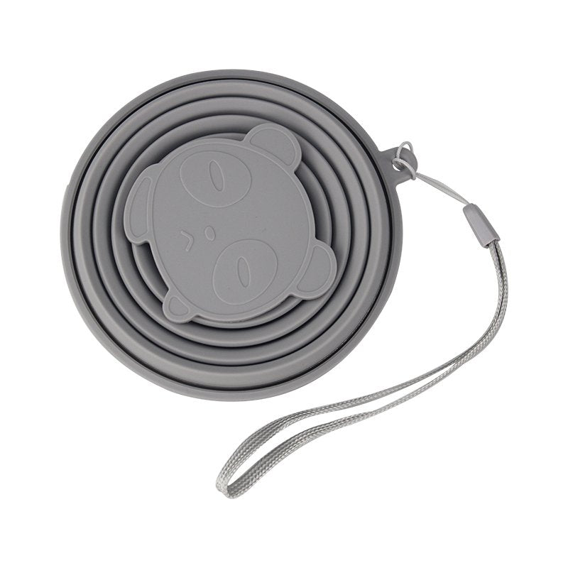 熊貓底矽膠折疊杯