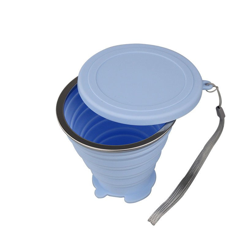 熊貓底矽膠折疊杯