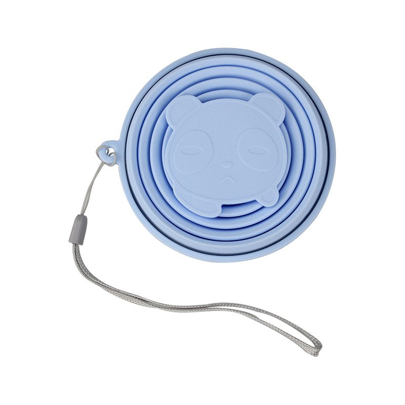 熊貓底矽膠折疊杯