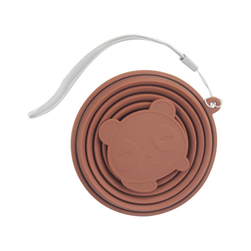 熊貓底矽膠折疊杯