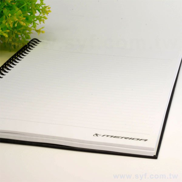 活潑跳色環裝筆記本-個性黑線圈記事本-可訂製內頁及客製化加印LOGO