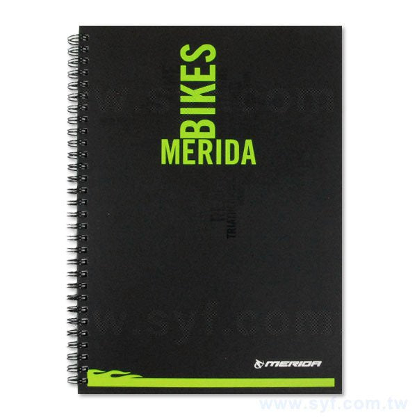 活潑跳色環裝筆記本-個性黑線圈記事本-可訂製內頁及客製化加印LOGO