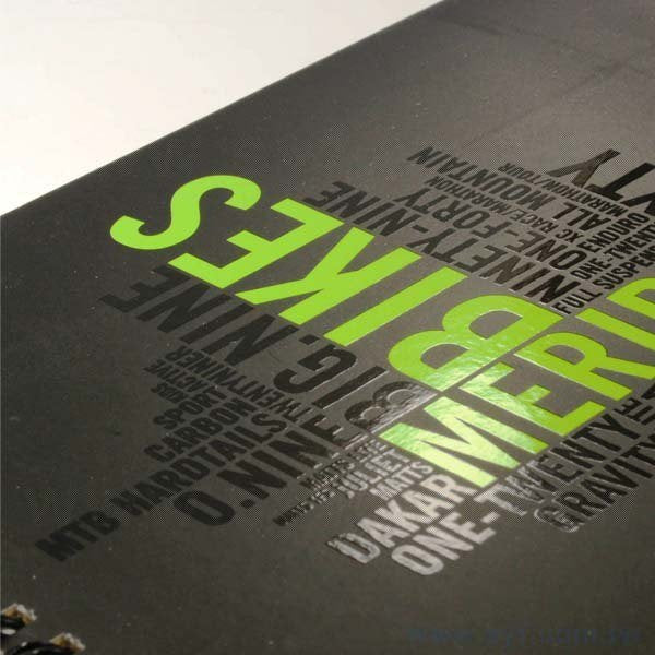 活潑跳色環裝筆記本-個性黑線圈記事本-可訂製內頁及客製化加印LOGO