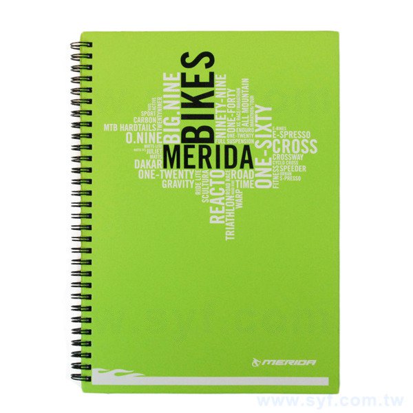 活潑跳色環裝筆記本-個性黑線圈記事本-可訂製內頁及客製化加印LOGO