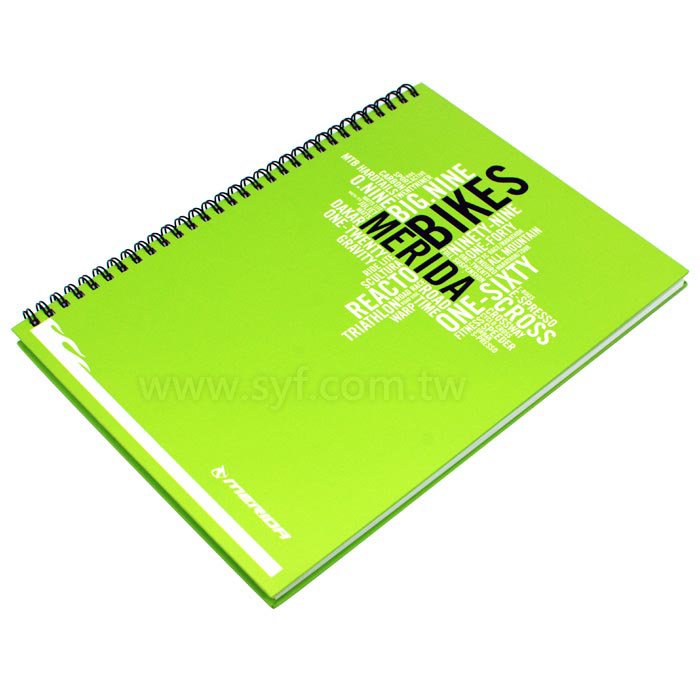 活潑跳色環裝筆記本-個性黑線圈記事本-可訂製內頁及客製化加印LOGO