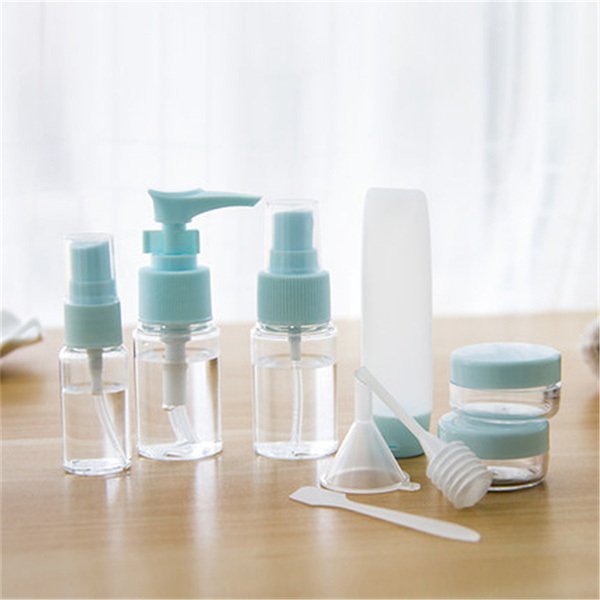 9件組附外袋塑膠旅行分裝瓶組