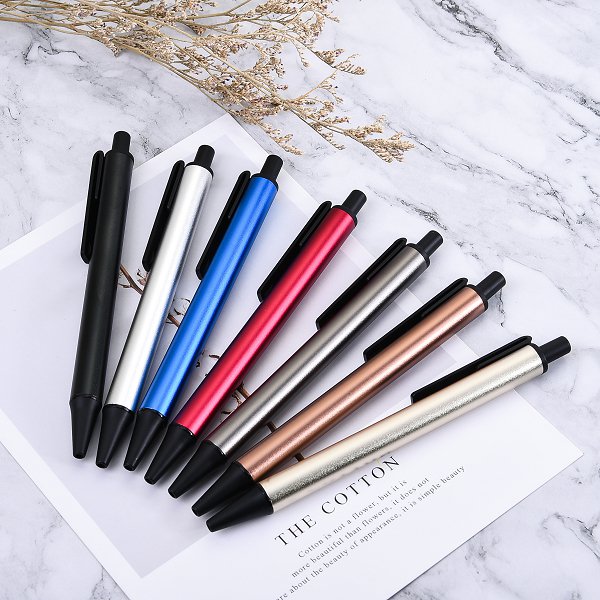 新設計按壓式金屬廣告單色筆