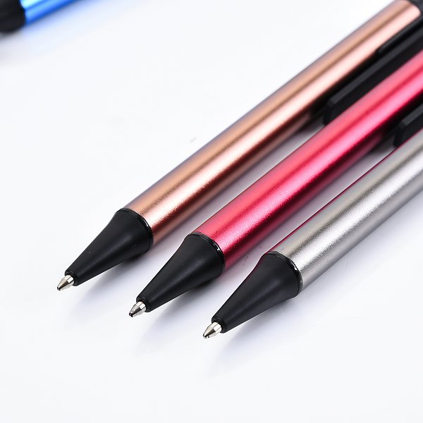 新設計按壓式金屬廣告單色筆