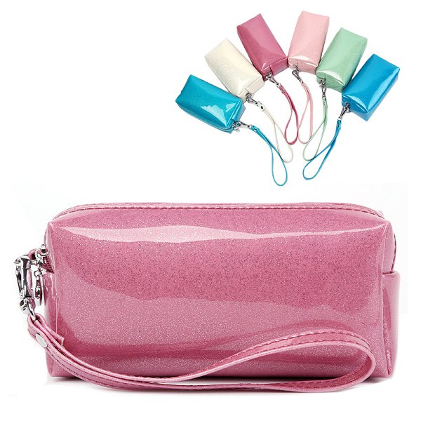 短掛繩防水PU化妝包