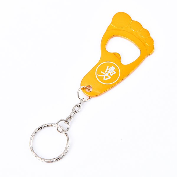 金屬開瓶器鑰匙圈-腳造型