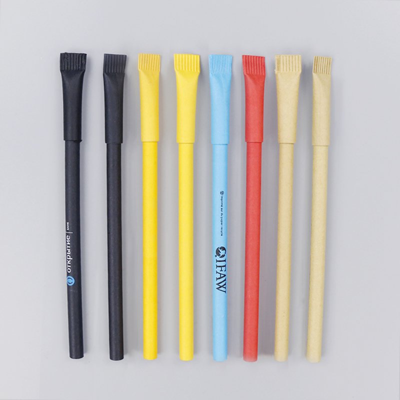 廣告筆-開蓋式環保廣告紙筆