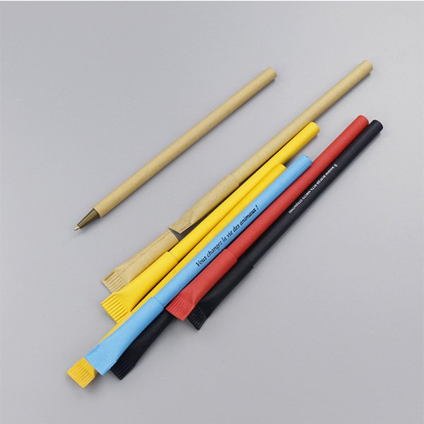 廣告筆-開蓋式環保廣告紙筆