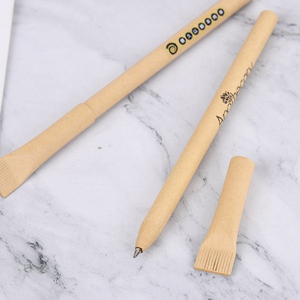 廣告筆-開蓋式環保廣告紙筆