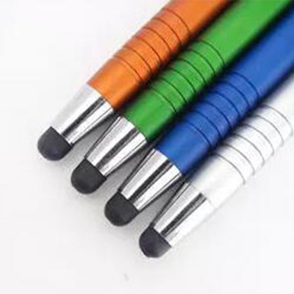 按壓式-金屬觸控筆-2合1