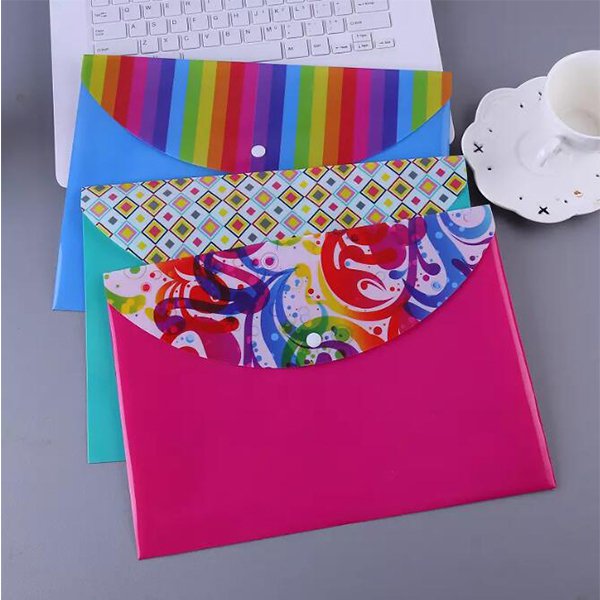 橫式公文袋-PP材質-鈕扣封口