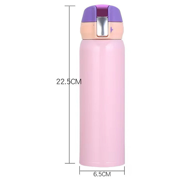 雙層真空保溫杯-350ml按壓式水瓶