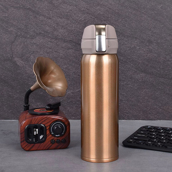 雙層真空保溫杯-350ml按壓式水瓶