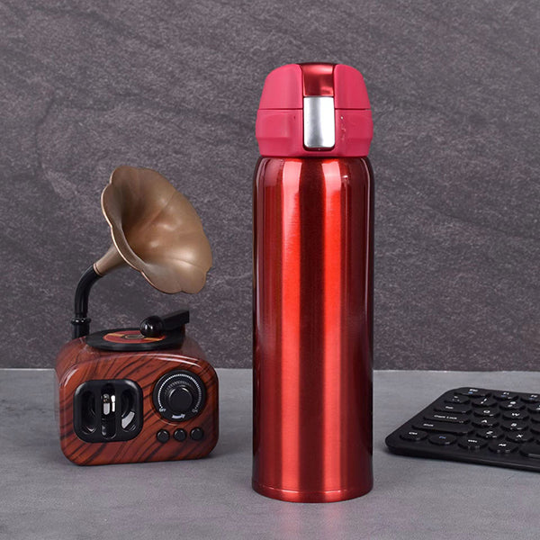 雙層真空保溫杯-350ml按壓式水瓶