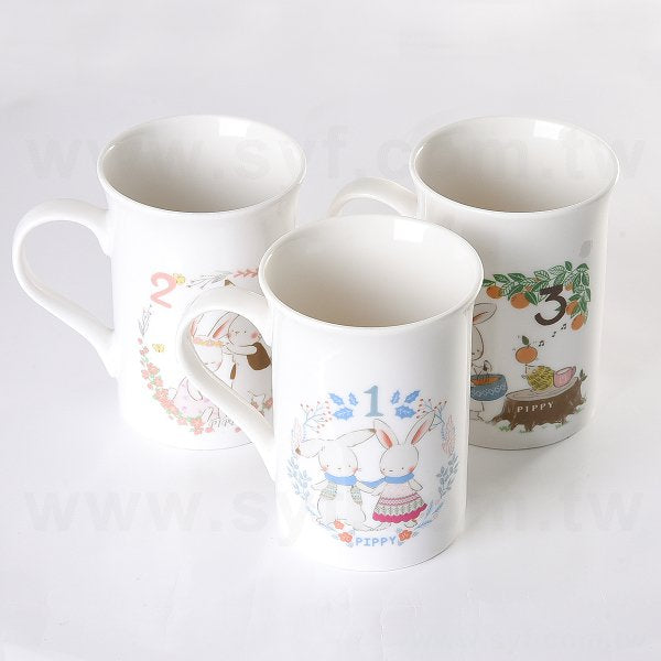 骨瓷馬克杯-300ml窄身寬杯口