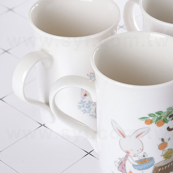 骨瓷馬克杯-300ml窄身寬杯口