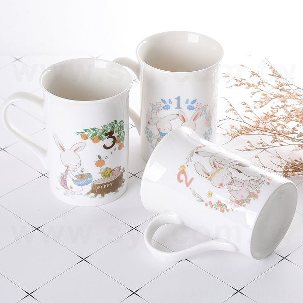 骨瓷馬克杯-300ml窄身寬杯口