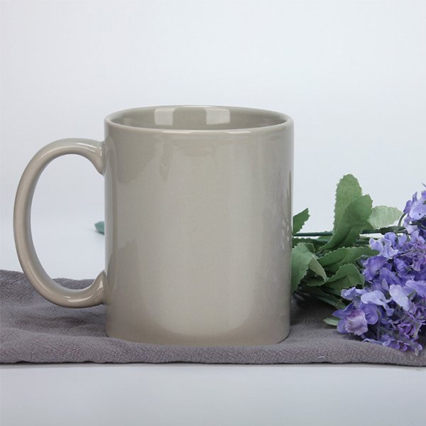熱昇華馬克杯-300ml灰色陶瓷塗層