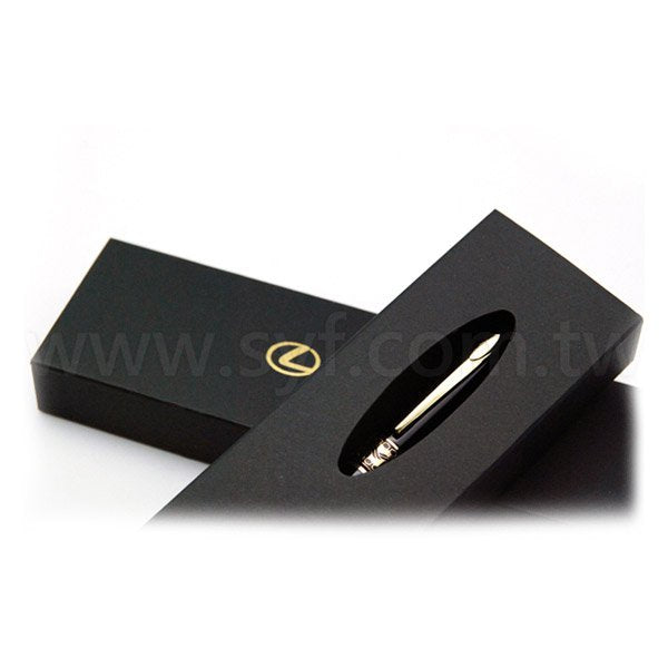 典雅黑金禮品筆-旋轉式廣告金屬筆-可客製化加印LOGO