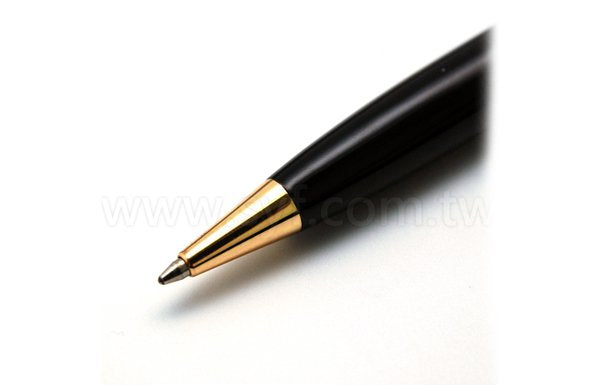 典雅黑金禮品筆-旋轉式廣告金屬筆-可客製化加印LOGO