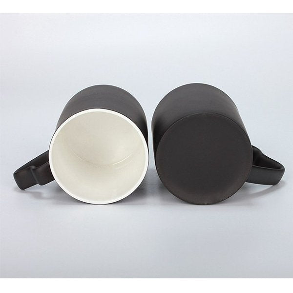 熱變色馬克杯-300ml心型手柄骨瓷杯