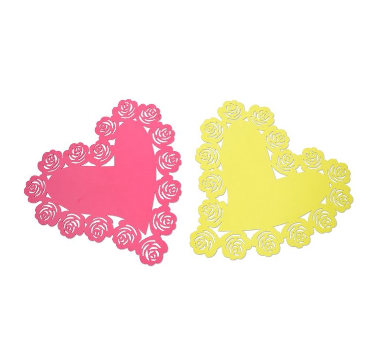 愛心造型矽膠杯墊