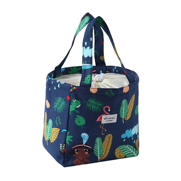 束口手提保冷袋-尼龍-束口繩