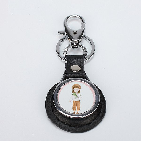 皮革汽車標誌鑰匙圈