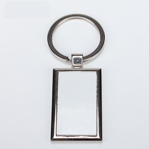 光滑長方型金屬鑰匙圈