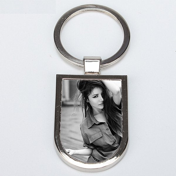 圓盾牌形金屬鑰匙圈