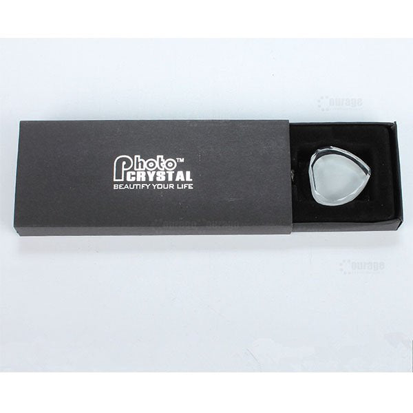 心形熱轉印水晶鑰匙圈