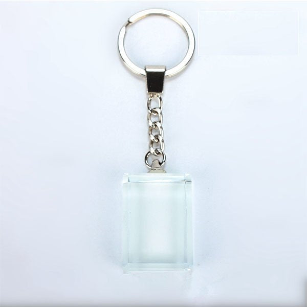 長方型熱轉印水晶鑰匙圈