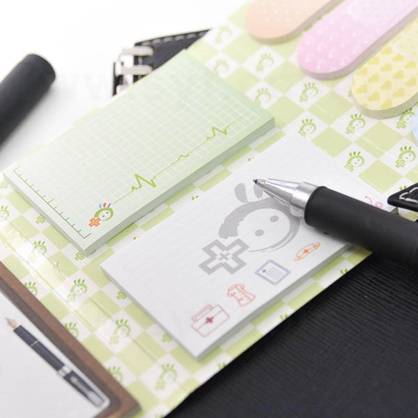 三折式封卡便利貼-三合一N次貼各30張彩色印刷-封面雙面彩色上亮膜