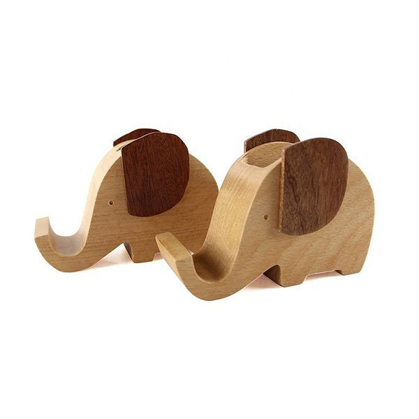 木製手機架-大象造型
