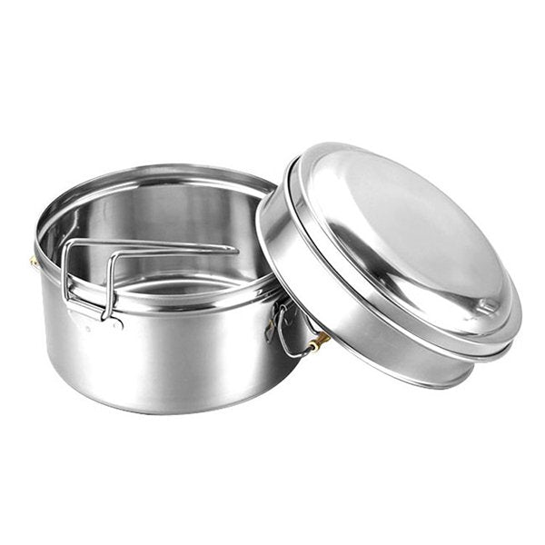 圓形手把不鏽鋼餐具盒-1.1L