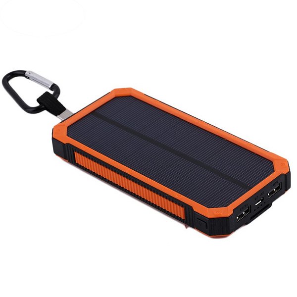 20000mAh長方形LED燈太陽能行動電源